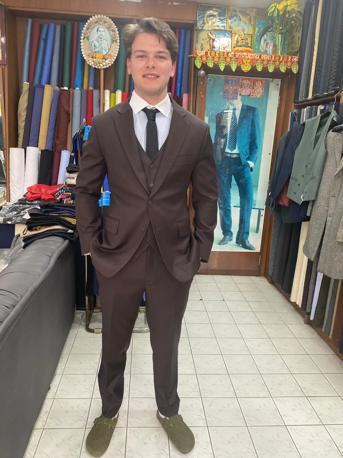 Man in a tailored business suit