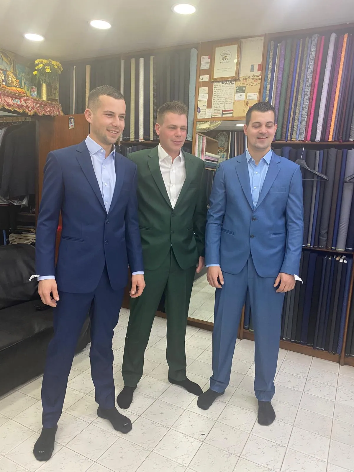 Elegant groom styling in a city setting