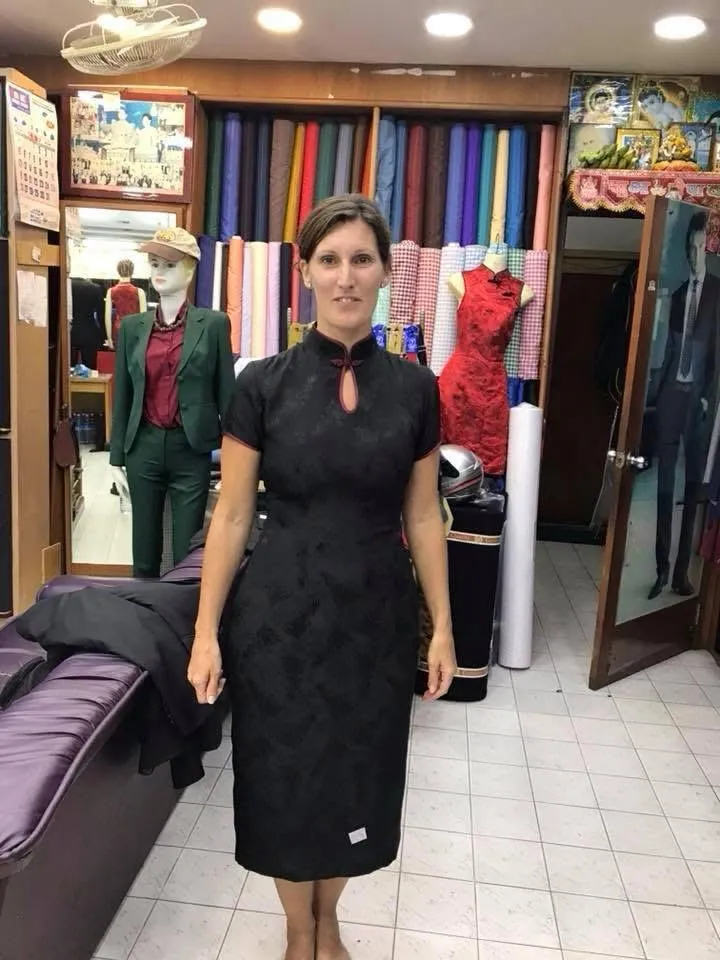 Woman in a tailored business suit