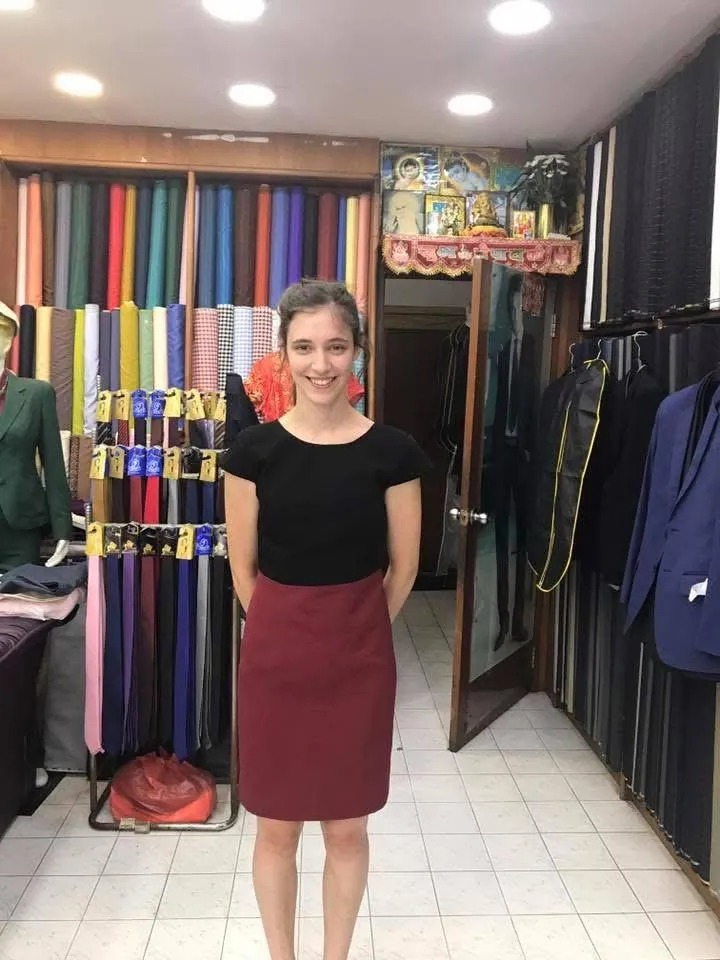 Woman in a sleek tailored business look